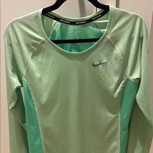 Nike Women's Light Green Long Sleeve Tee